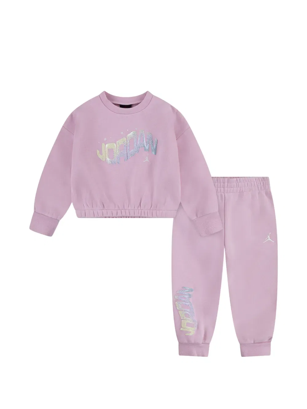 Вышитый спортивный костюм Jordan Kids, розовый