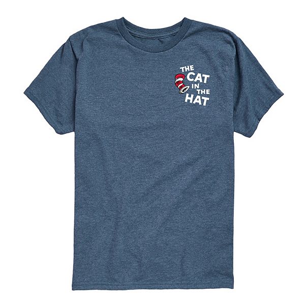 

Футболка с принтом «Кот в шляпе» для мальчиков 8-20 Dr. Seuss, Heather Blue
