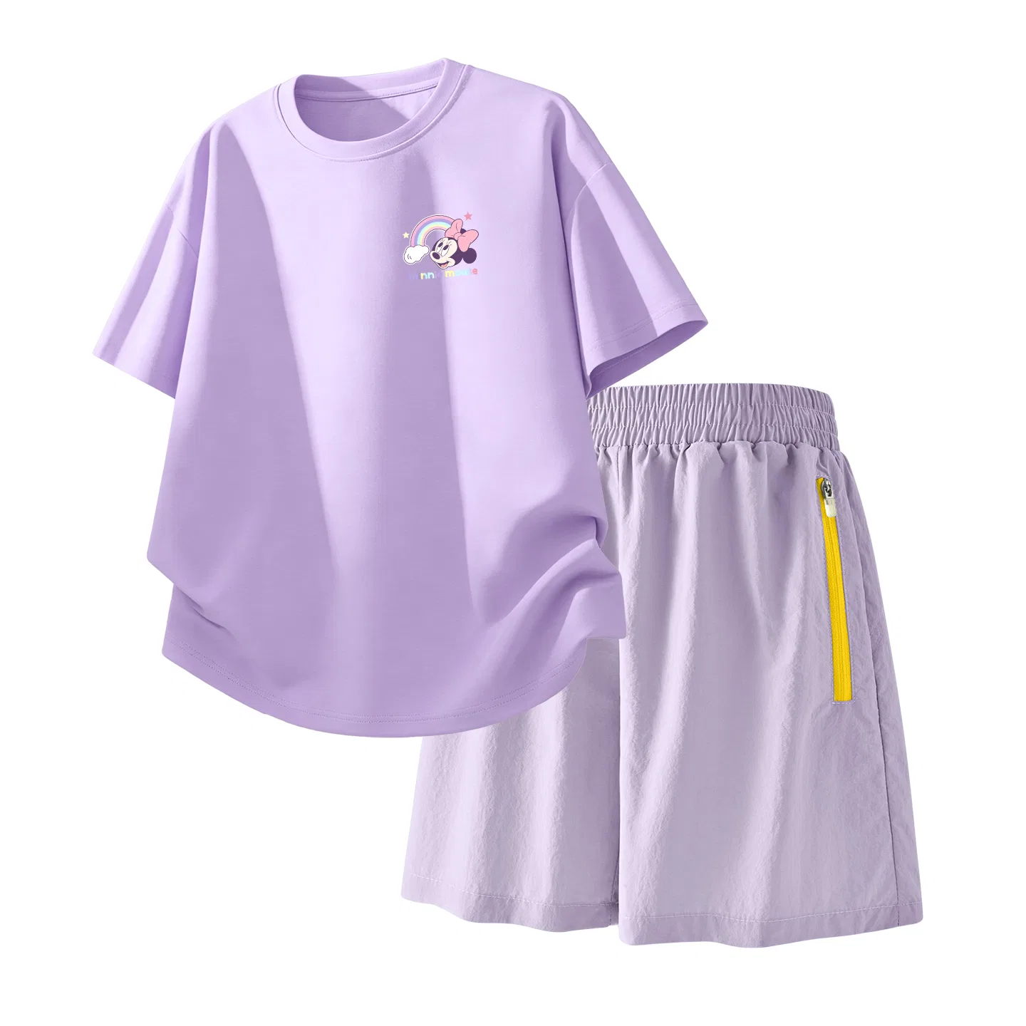 Детский спортивный костюм Casual Sportswear 2 Piece Set Disney, Dido K Taro Purple+Solid Color Taro Paste Purple