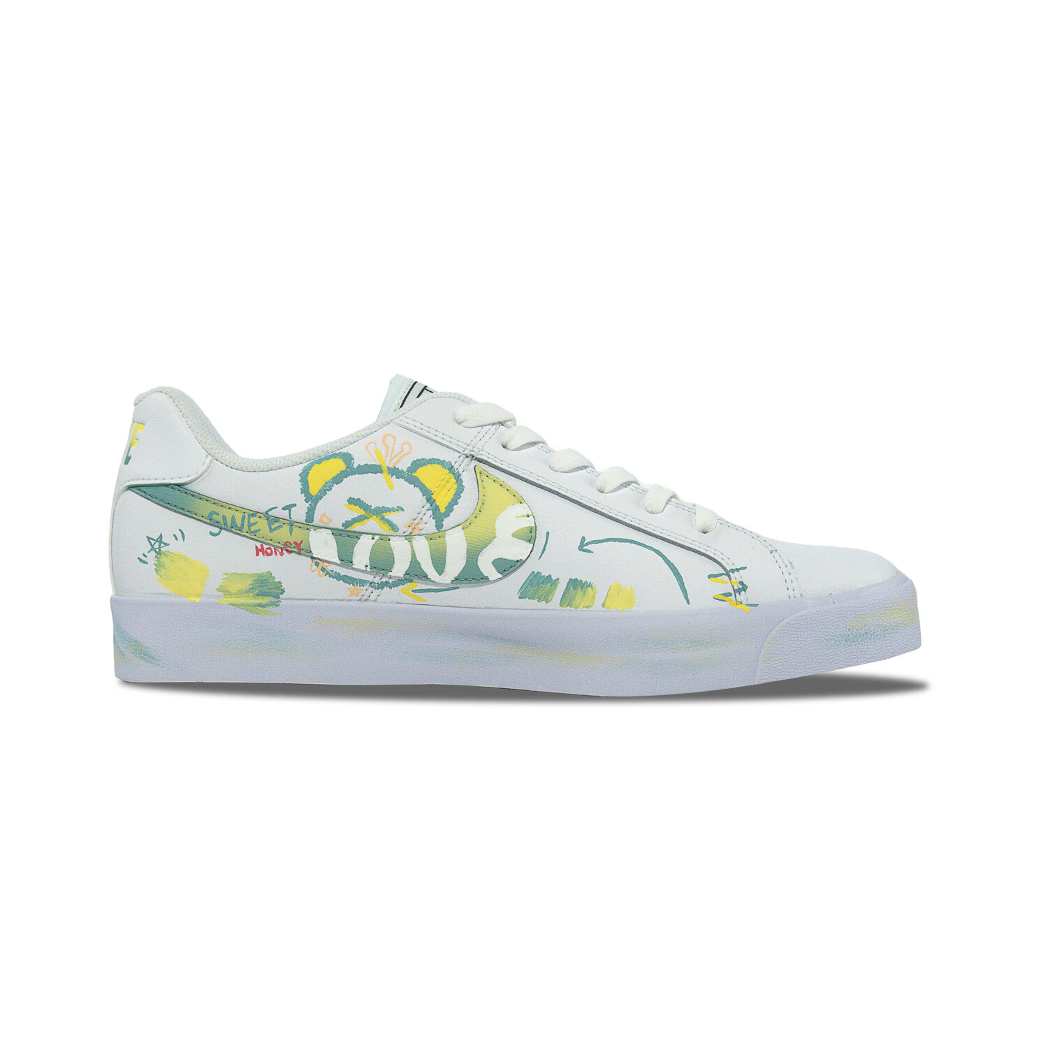 

Кроссовки Nike Court Royale Skateboarding Shoes Unisex Low-top White/green, белый
