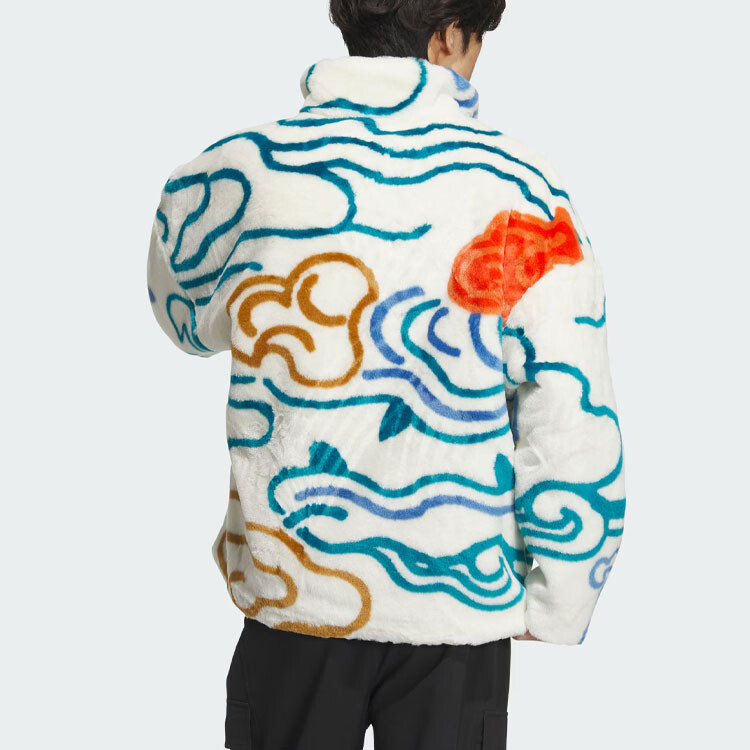 Куртка унисекс Off-white Adidas Originals, кремовый — фото 4