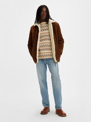 Винтажная одежда LEVI'S 1947 года, джинсы 501 ORIGINAL, светло-индиговый цвет Levi's, Medium Indigo - Worn In — фото 2