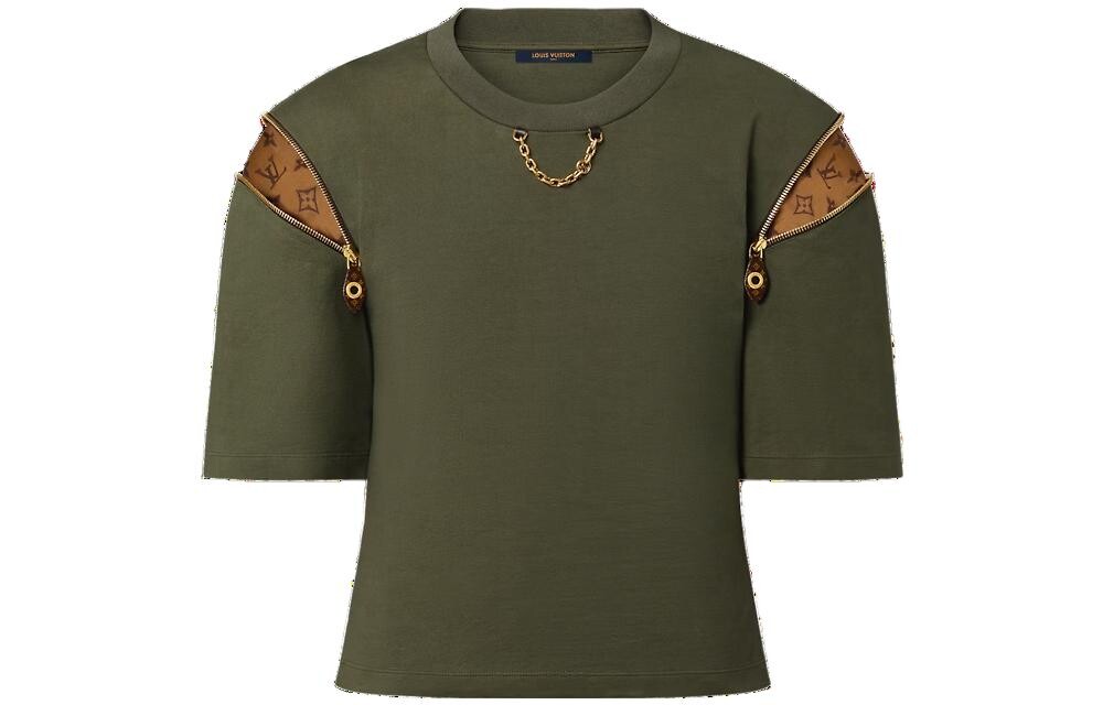 

Футболка женская оливковая Louis Vuitton