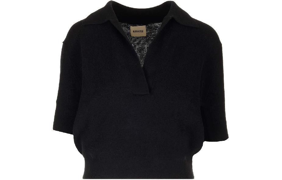 

Вязаный поло топ Jo KHAITE, черный