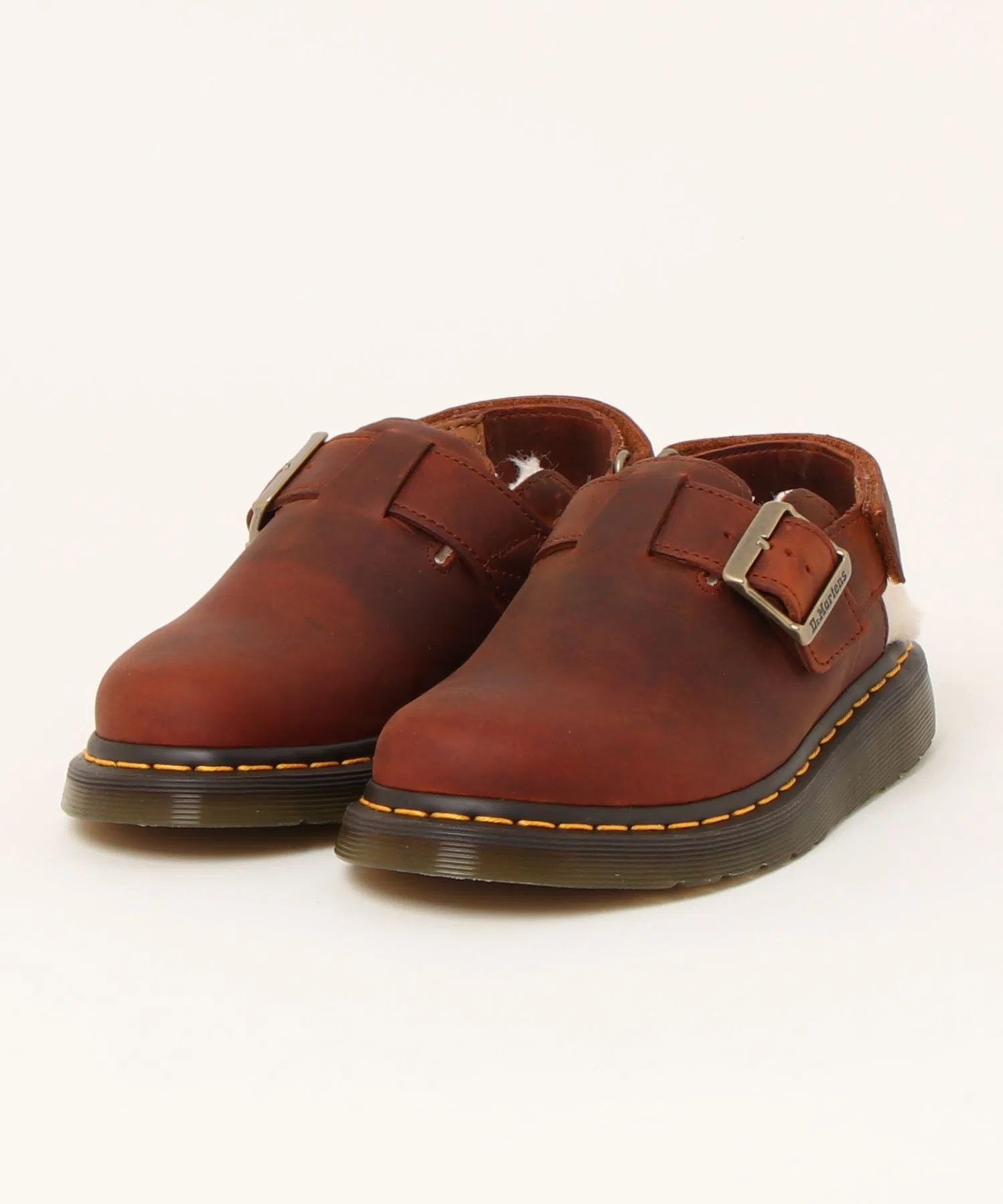 Мужские сандалии Dr. Martens JORGE II FL слинбэк коричневые