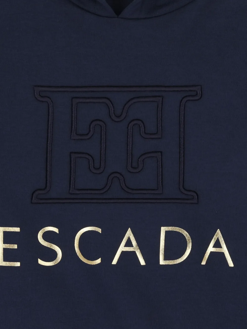 Толстовка с вышитым логотипом Escada Kids, синий — фото 3