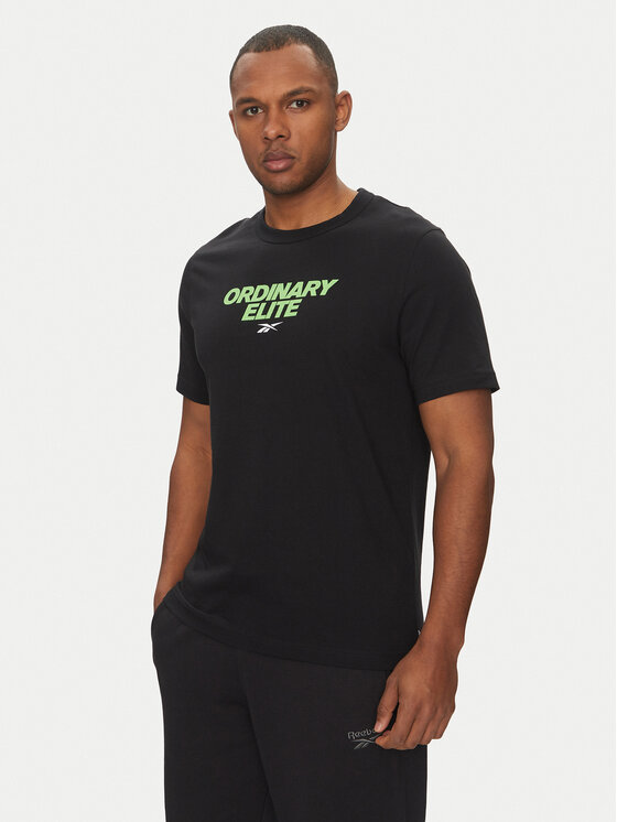 

Футболка обычного кроя 100218824 Reebok, черный