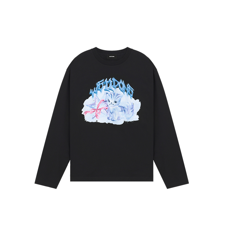 

Графическая футболка с длинным рукавом WE11DONE, черный