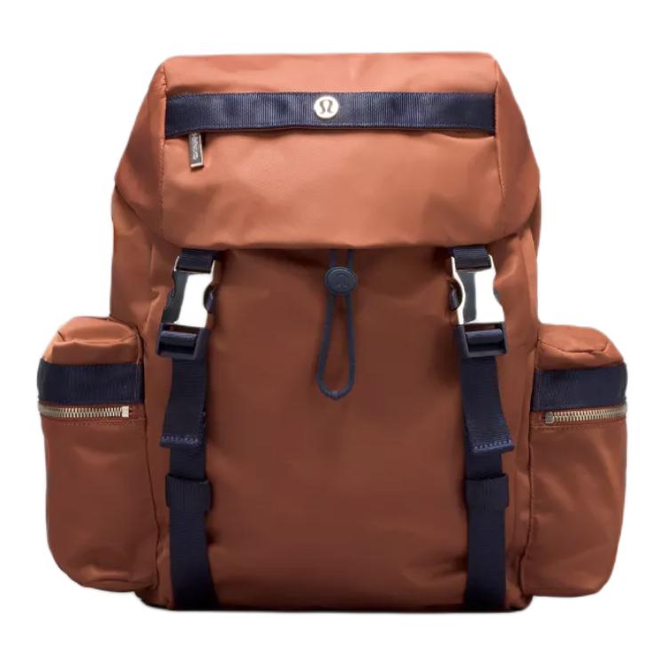 

Lululemon Нейлоновый рюкзак Mini Unisex Bronze & True Marine Blue