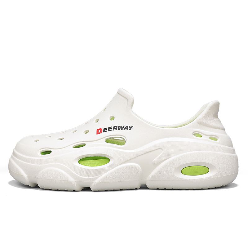

DEERWAY Клоги мужские бело-зеленые, цвет White Green
