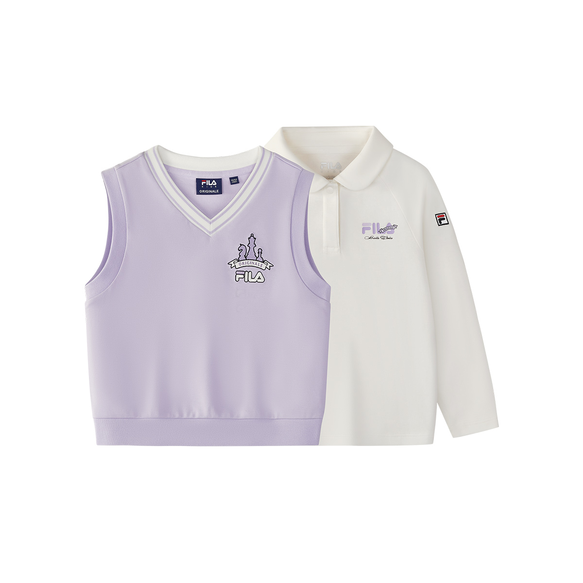 

Комплект из 2 предметов: жилет для детей 3-7 лет FILA KIDS, фиолетовый