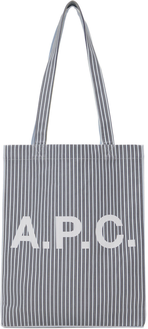 

Белая сумка Lou Tote A.P.C., синий