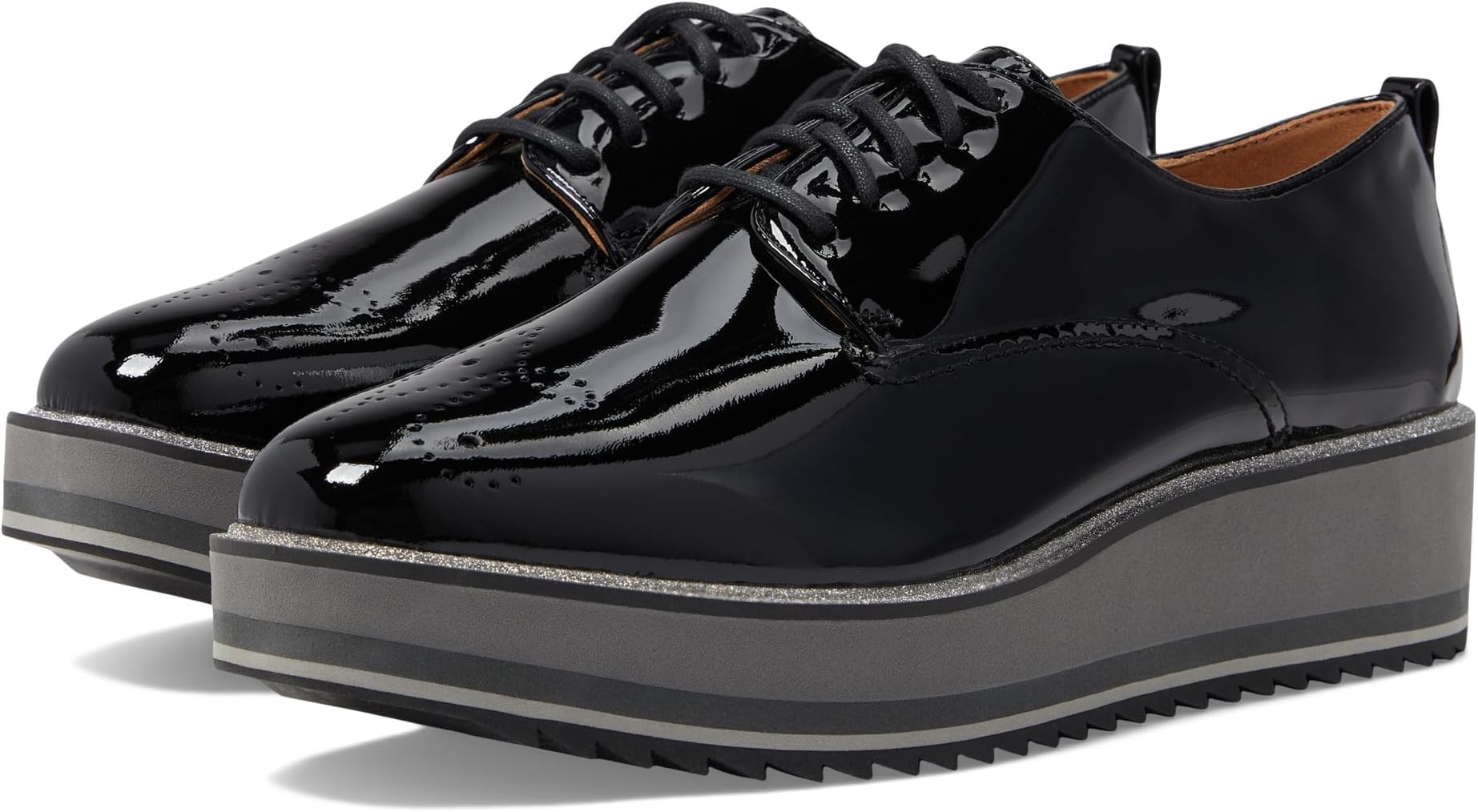 

Туфли Johnston & Murphy Gracelyn Brogue Oxford, цвет Black Sheep Patent