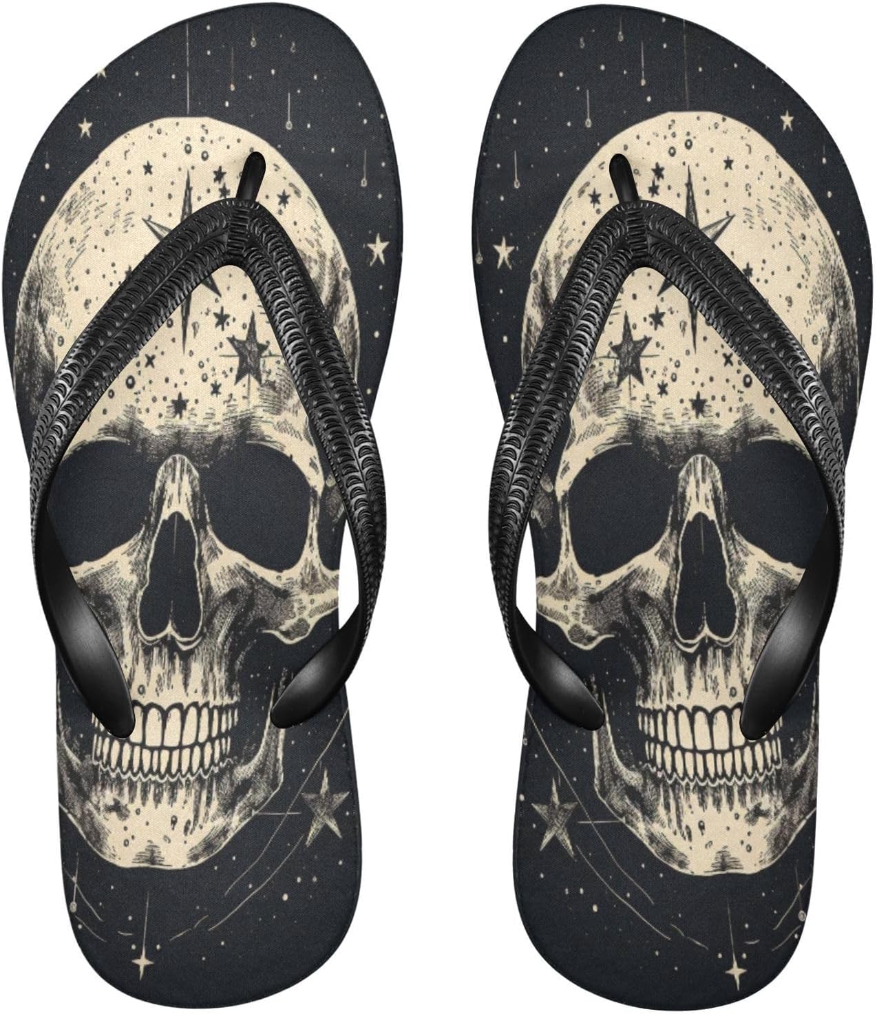 

Женские и мужские шлепанцы с готическим черепом и бабочкой, женские тапочки, мужские сандалии, шлепанцы для душа, летние нескользящие шлепанцы для плавания, пляжа и ванной Mnsruu, Skull I 5654