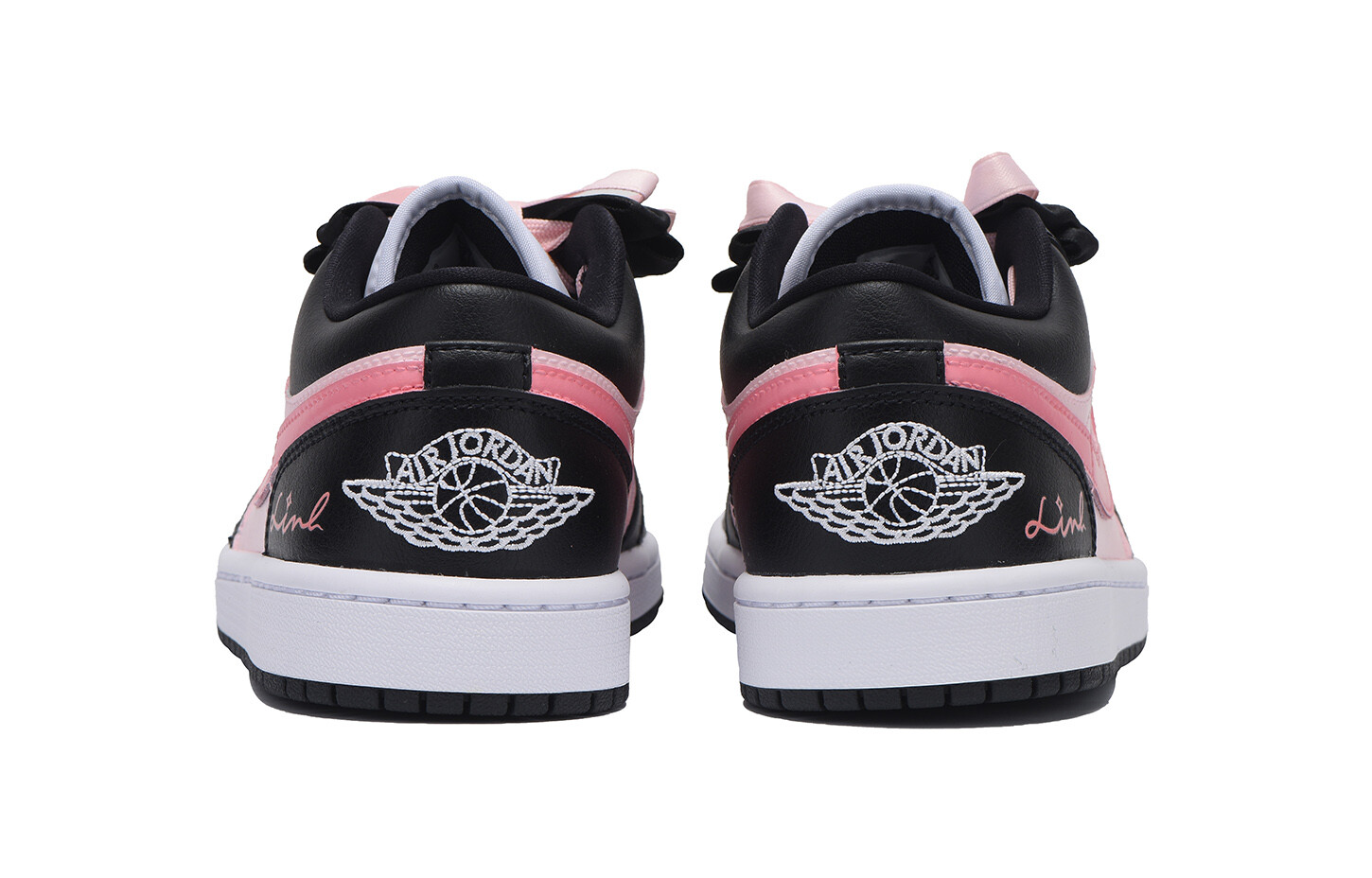 Кроссовки Air Jordan 1 Vintage Basketball Shoes Women's Low-Top Pink — фото 4