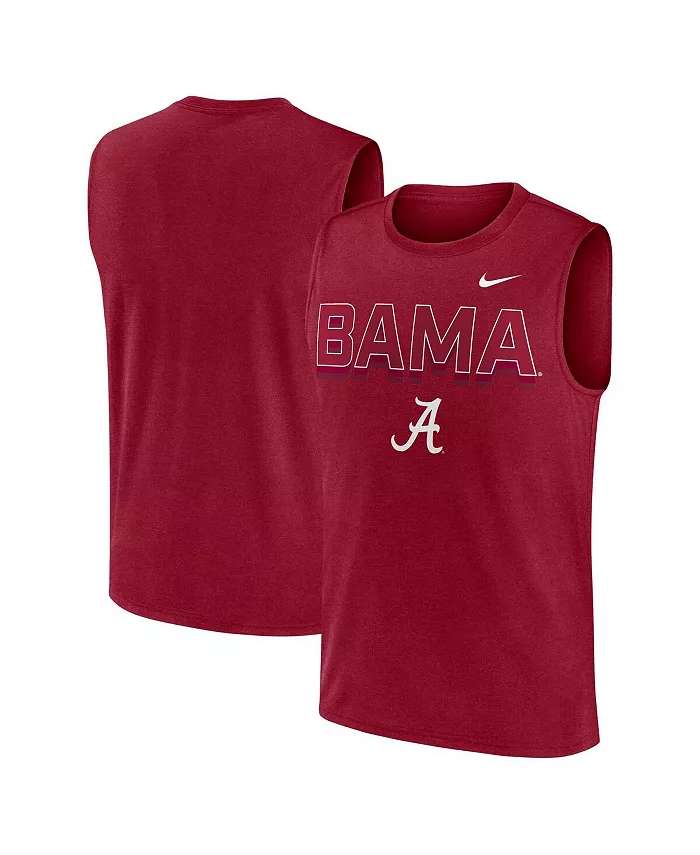

Мужская малиновая майка Alabama Crimson Tide Primetime Tricode Legend Performance Nike