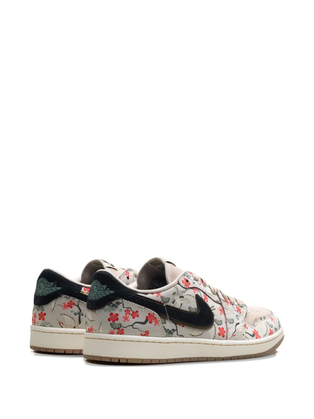 Кроссовки Air Jordan 1 Low OG Cranes из коллаборации с Rui Hachimura, нейтральный — фото 3