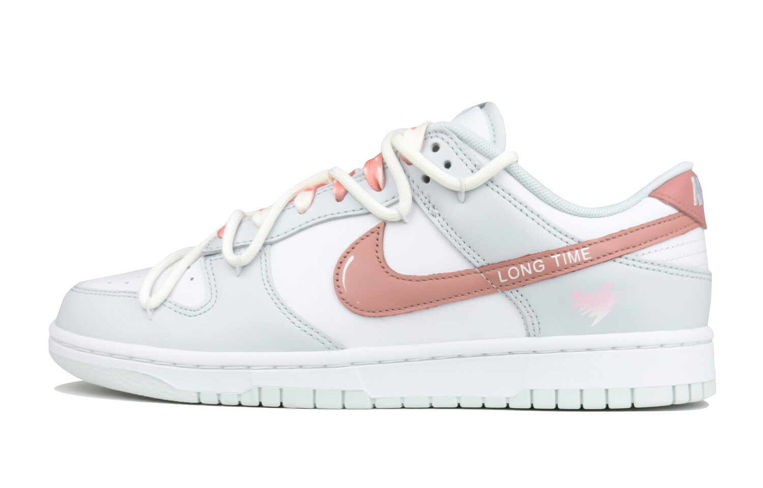 

Кроссовки Nike Dunk Skateboarding Shoes Unisex Low-top White/pink, розовый