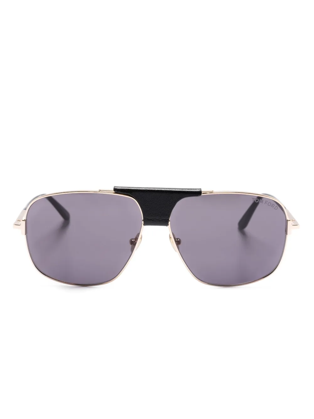 

Солнцезащитные очки-пилоты Tex TOM FORD Eyewear, черный