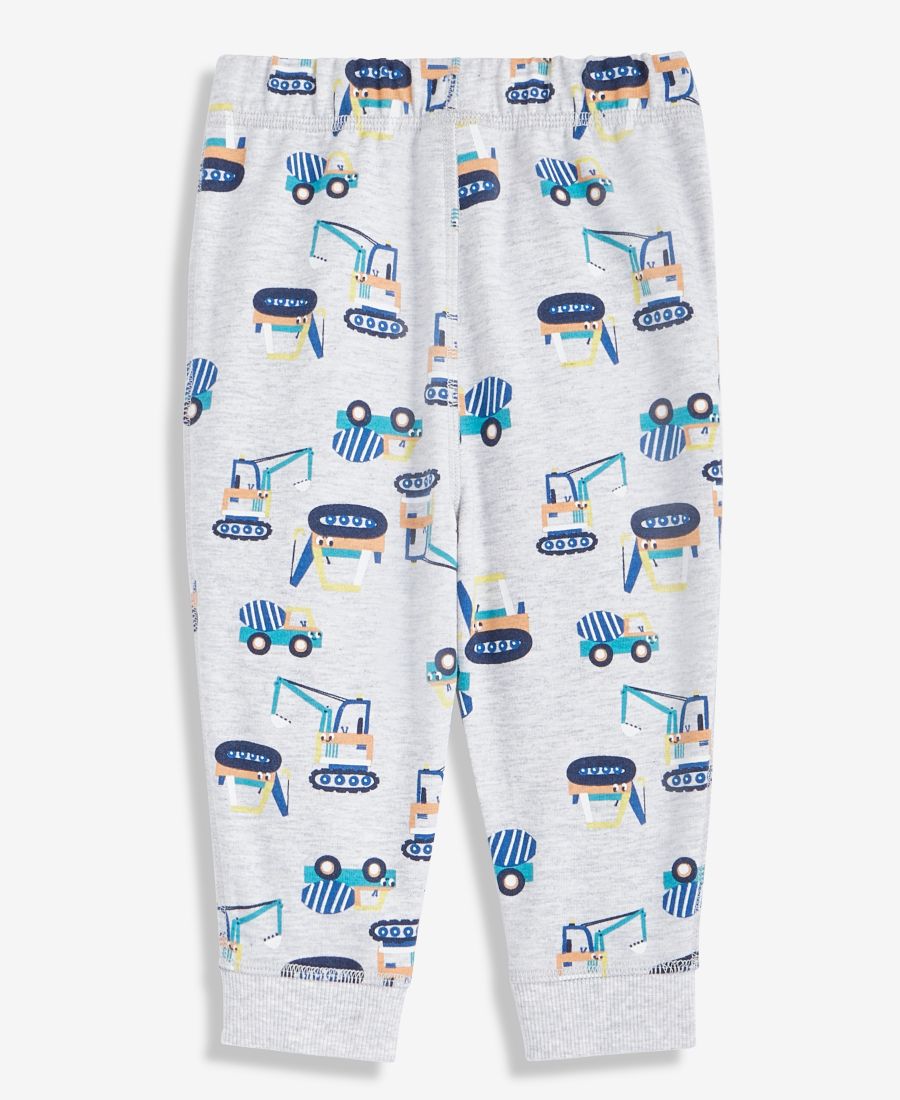 

Детские спортивные штаны для мальчиков 2T-4T с принтом Строительная техника First Impressions, Chrome Heather