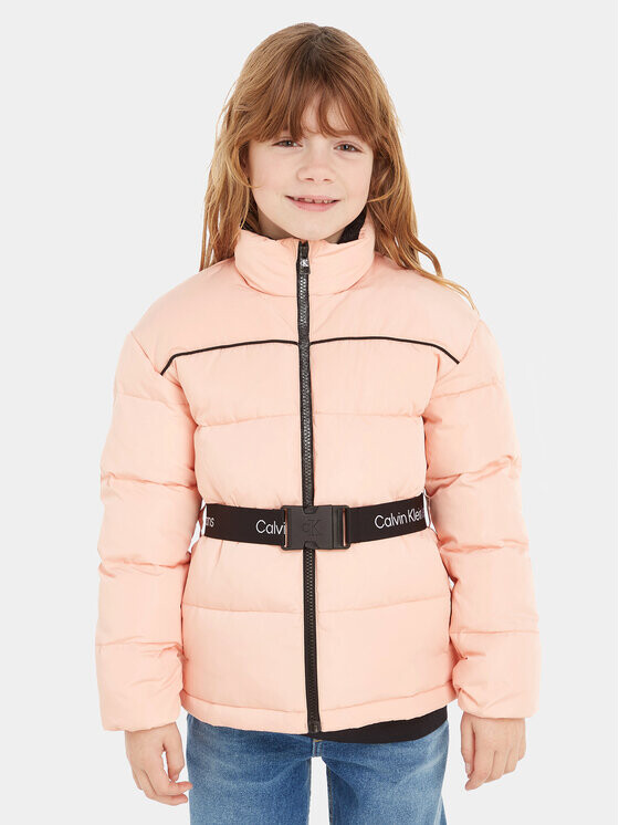 

Пуховик стандартного кроя Calvin Klein, розовый