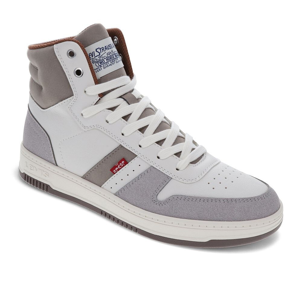 

Высокие мужские кроссовки Levi's Drive, цвет White Cappuccino Mocha, Белый, Высокие мужские кроссовки Levi's Drive, цвет White Cappuccino Mocha