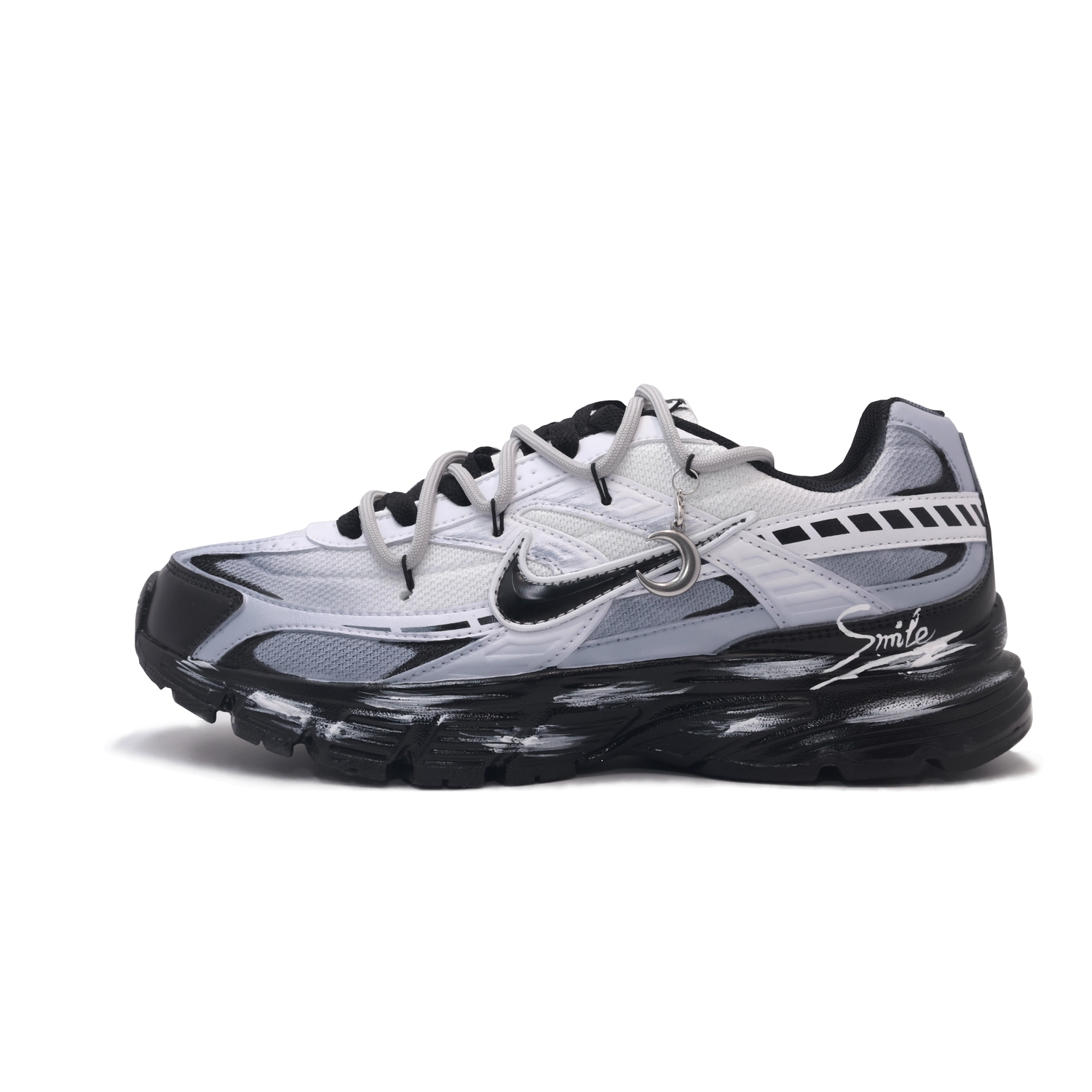 

Nike Инициатор покрытие дышащая поддержка баланс низкие кроссовки unisex silver black phantom moon