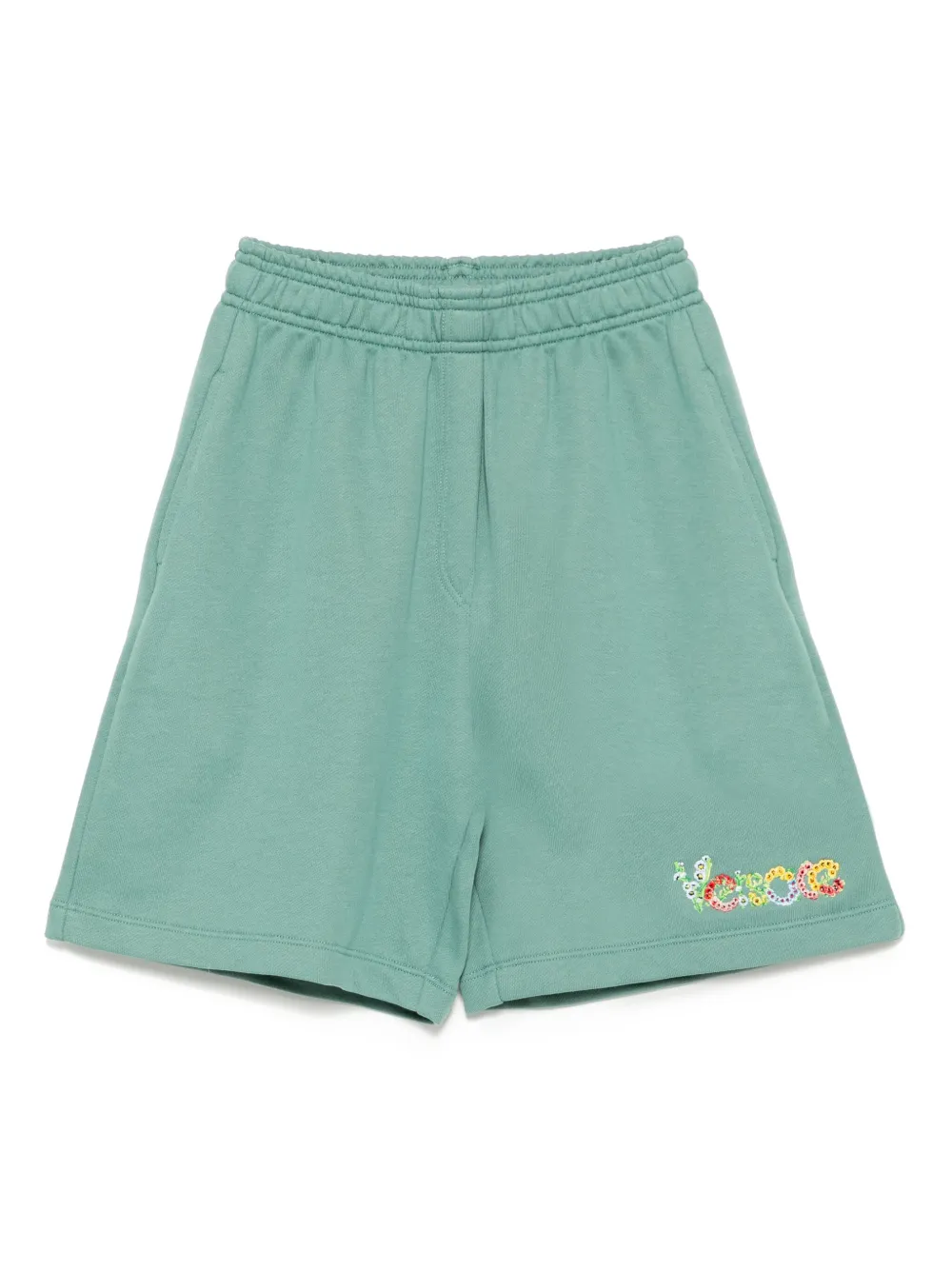 

Однотонные шорты Versace Kids, зеленый