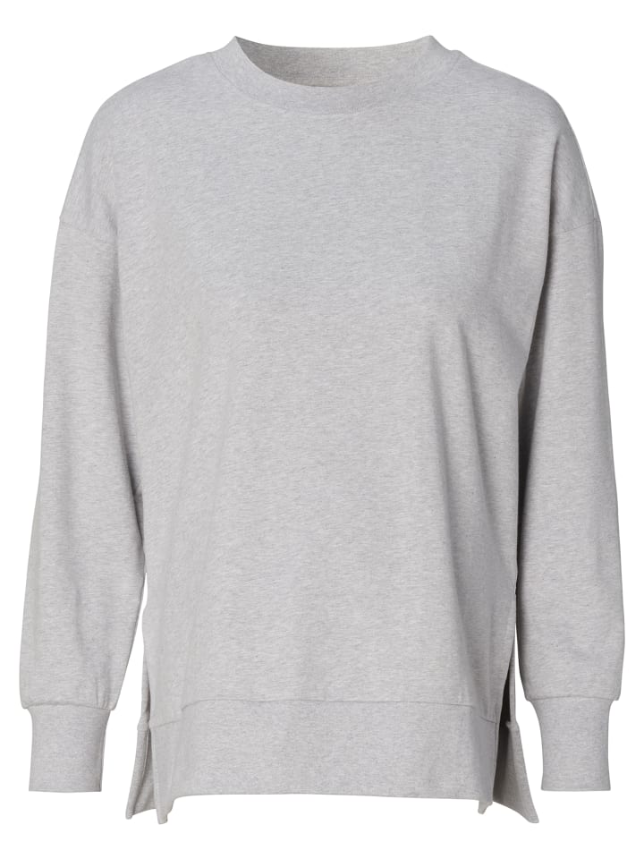 

Свитер для кормящих мам Пепе серо-меланжевого цвета Noppies