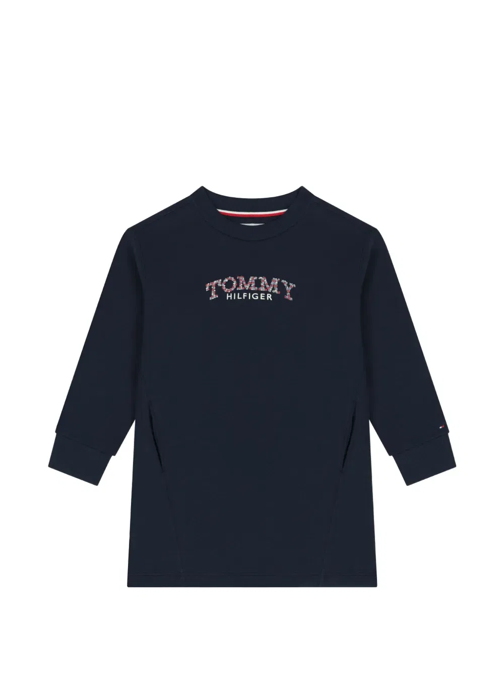 Платье-свитер с логотипом Tommy Hilfiger Junior, синий