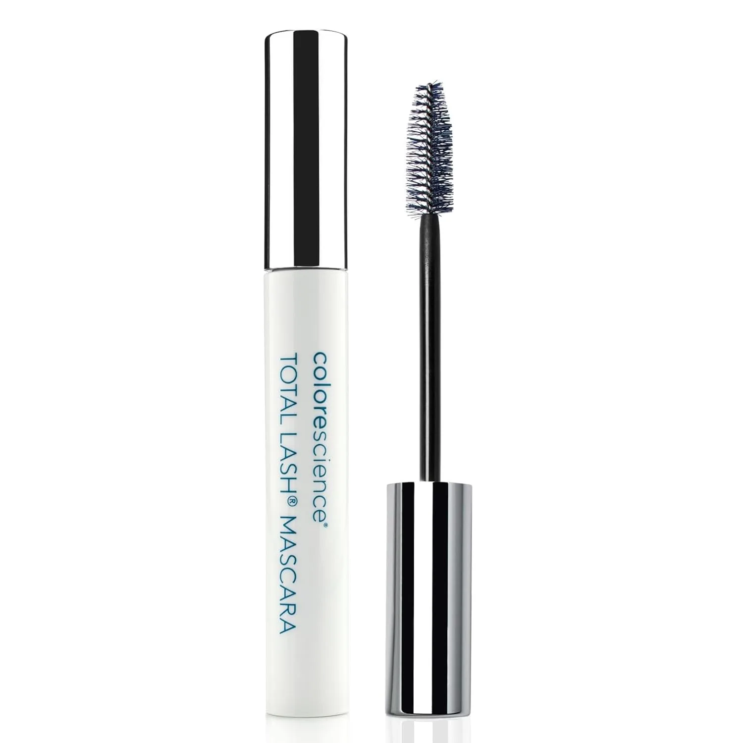 Colorescience Total Lash Peptide Serum Mascara, клинически доказанная формула для удлинения, укрепления и ухода, наращиваемый цвет с длительным ношением, без простагландинов, Black