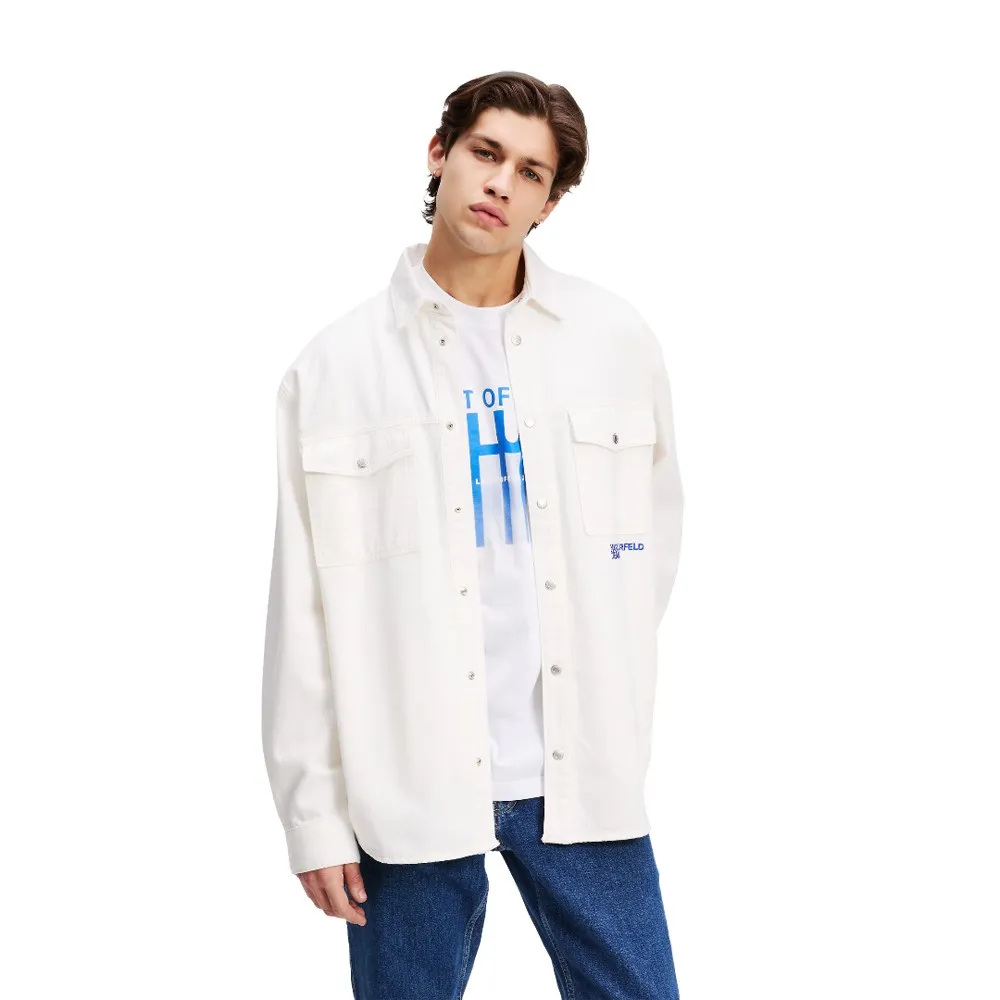 

Рубашка-куртка Karl Lagerfeld Jeans Out Of Blue, белый