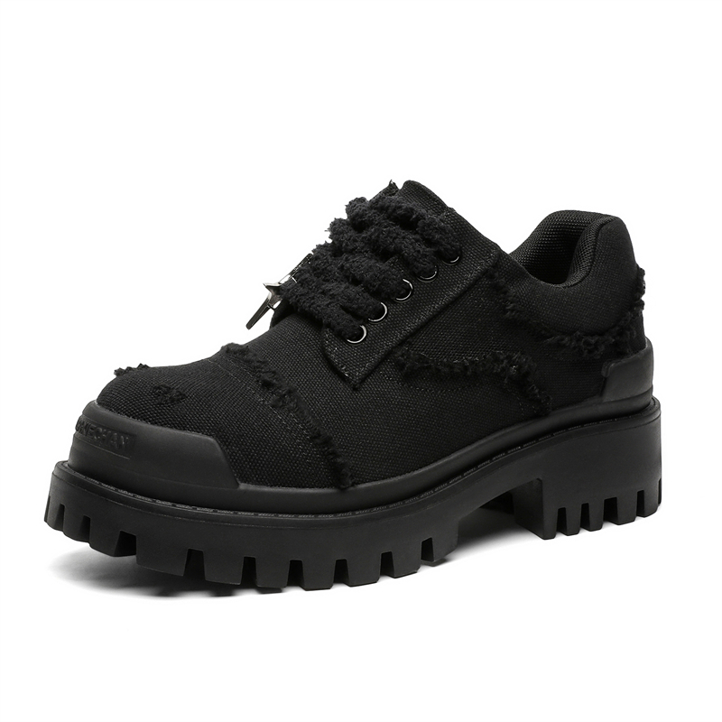 

FAPAI Устойчивые к истиранию низкие повседневные туфли Unisex Black - Black с эффектом увеличения роста, цвет Black Height Increasing