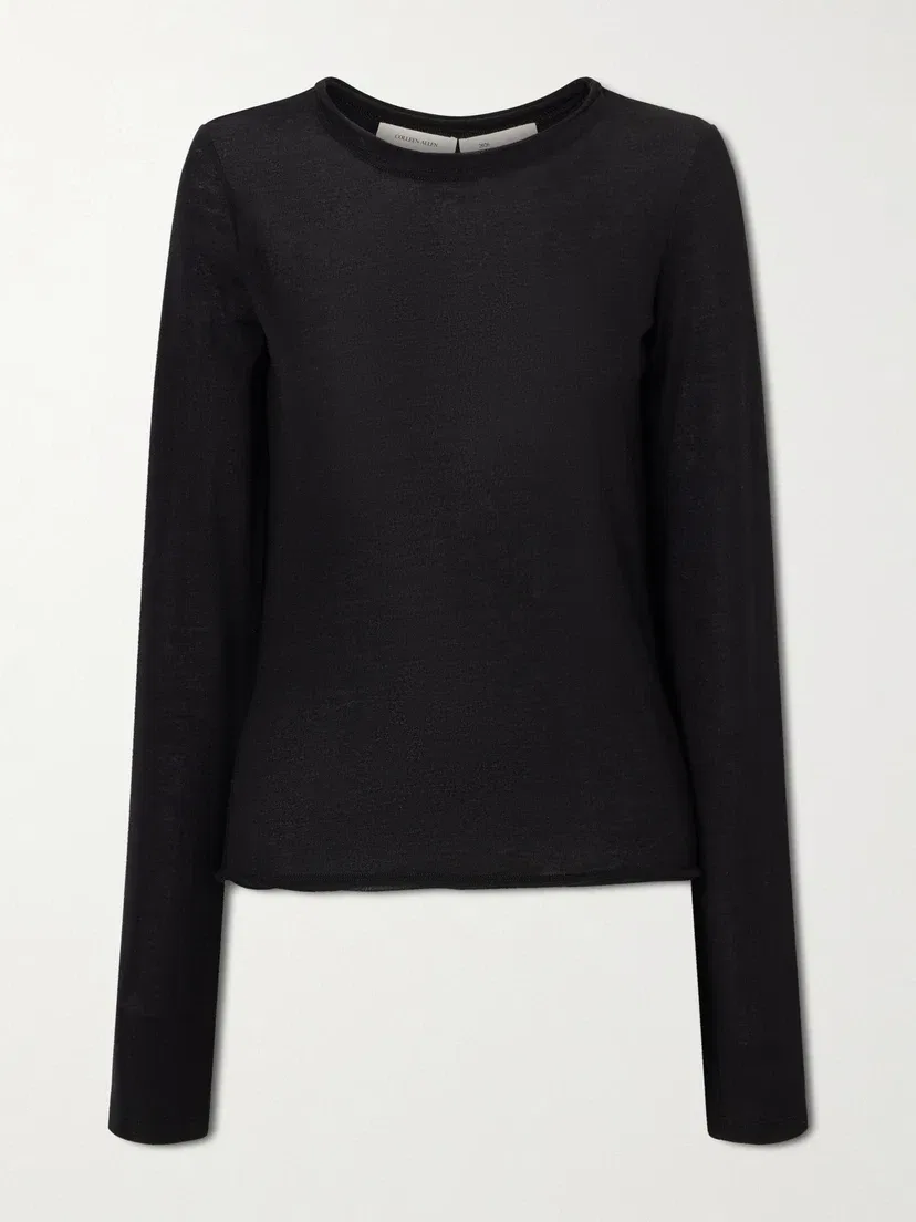 Футболка из смесовой ткани TENCEL COLLEEN ALLEN, черный
