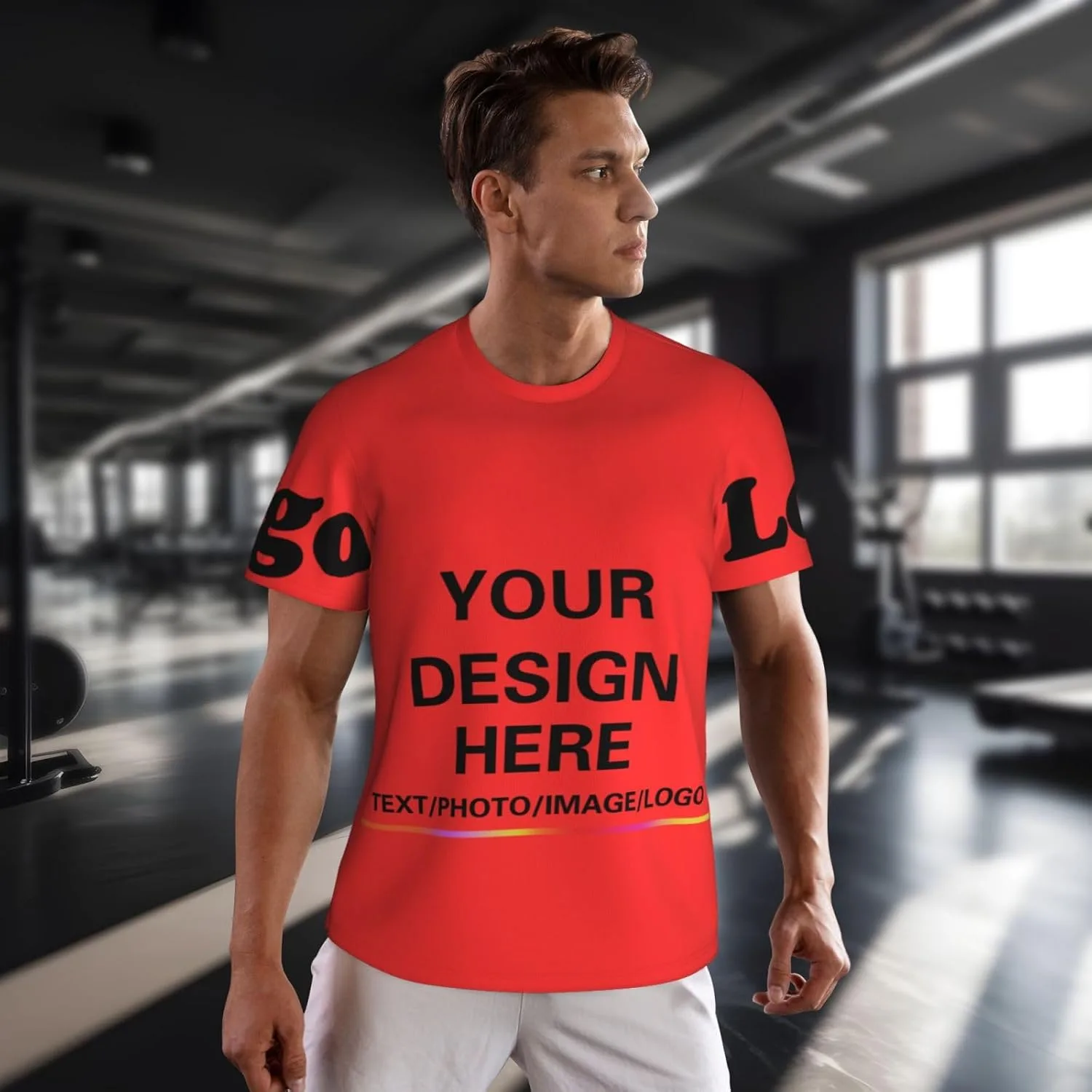 Футболка Custom с индивидуальным дизайном, добавьте текст или фото спереди и сзади — фото 4