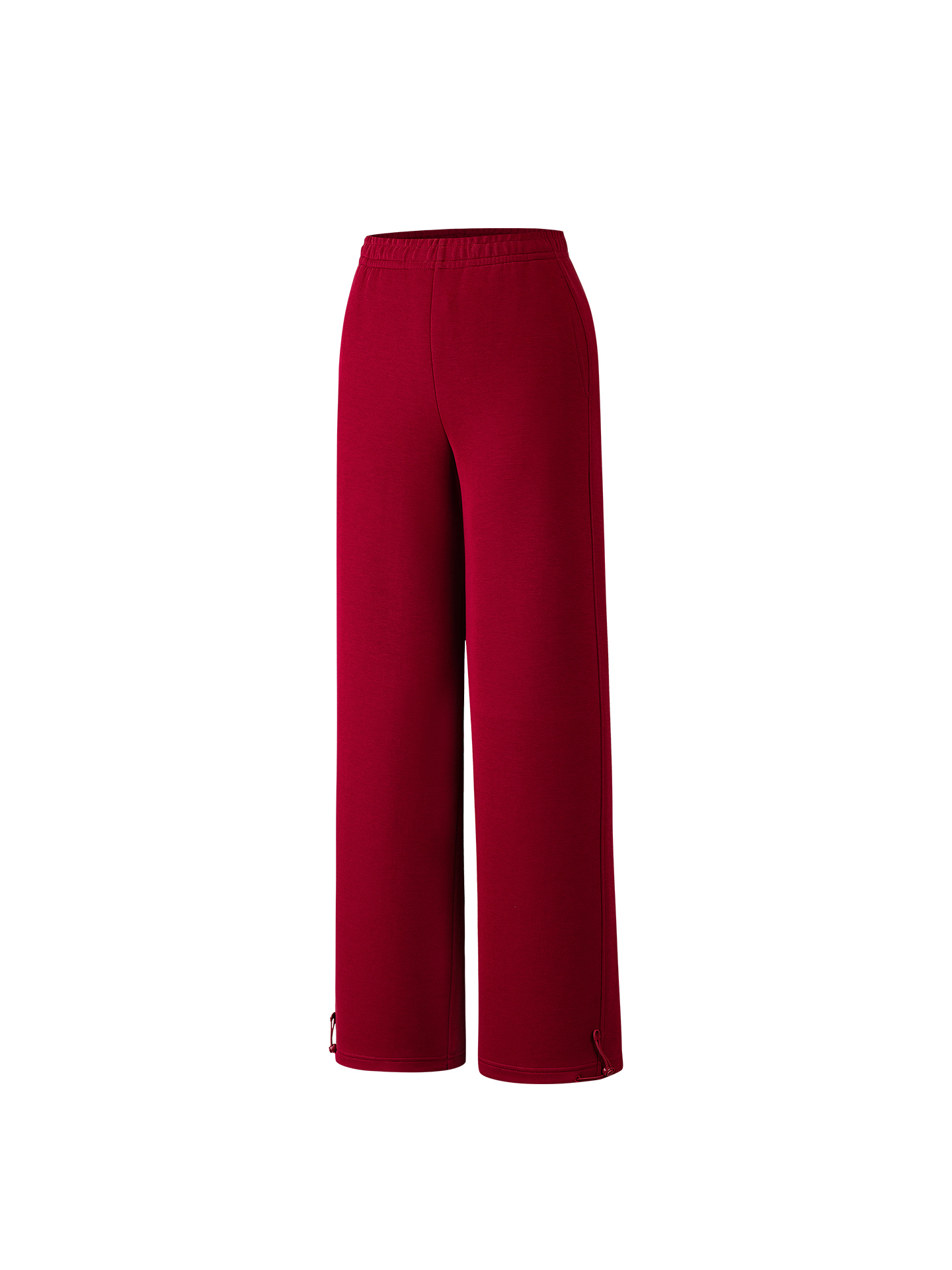 

Anta Вязаные спортивные штаны женские, ярко-красные, прямого кроя