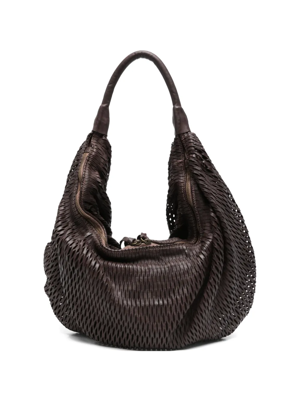 

Плетеная сумка на плечо Aura Sommet, коричневый