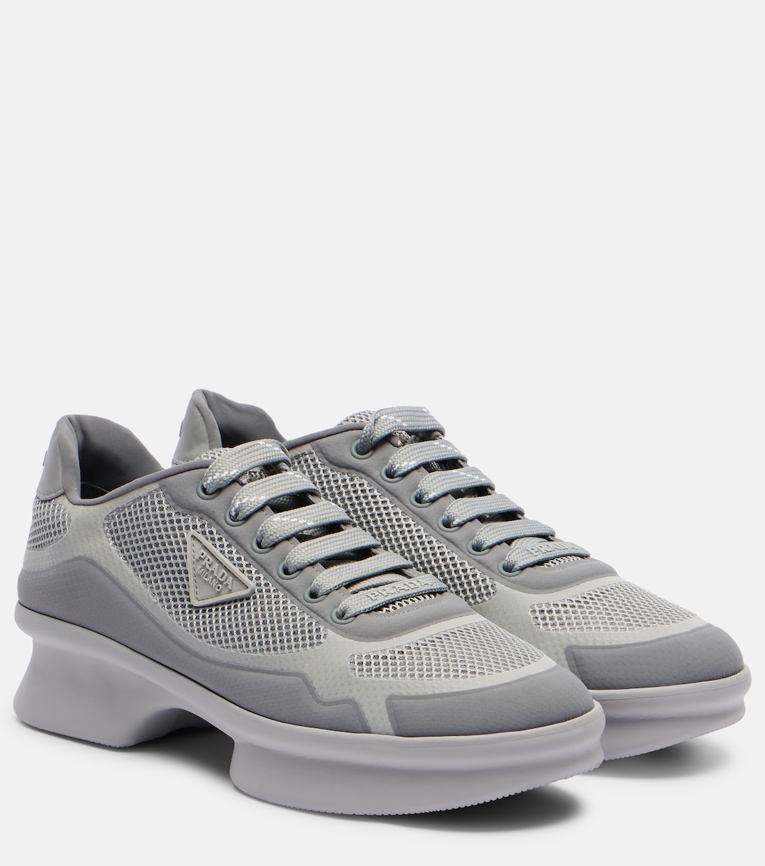 Волнистые кроссовки Re-Nylon Prada, Grigio