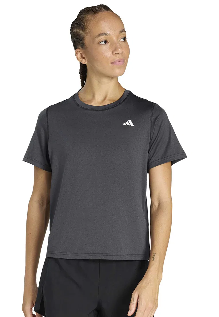 Футболка с круглым вырезом, базовый крой, Workout Essentials Adidas, черный