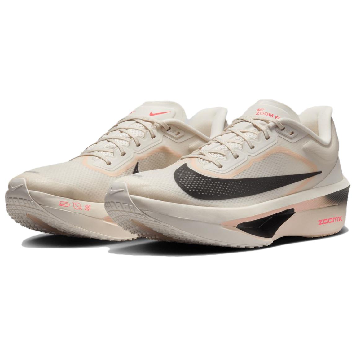 Nike Zoom Fly 6 Бледно-бежевый с малиновым оттенком, Бежево-черный — фото 3