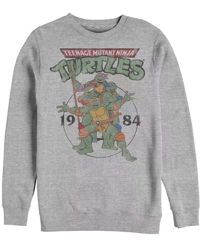 

Мужская флисовая толстовка Teenage Mutant Ninja Turtles Group Elite Crew Fifth Sun, серый