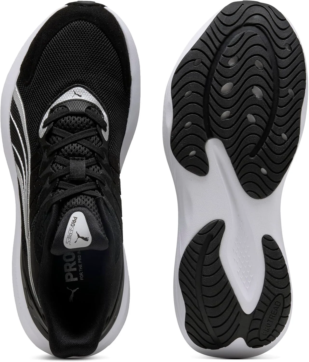 Мужские беговые кроссовки Puma Pulse Pro, черный/белый/серебристый — фото 3
