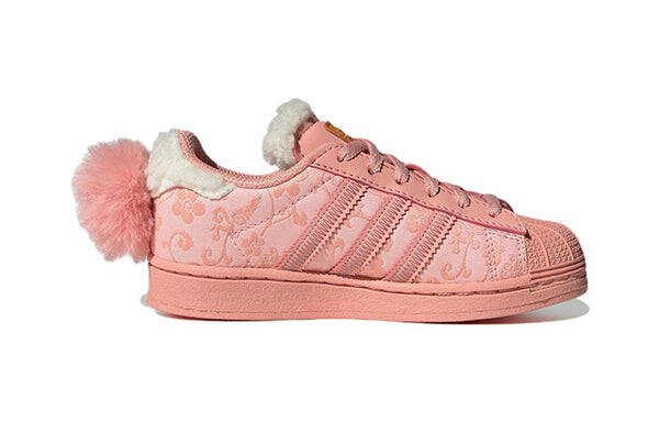 Кроссовки оригинальные суперзвезда x тающая печаль кроссовки Adidas, розовый — фото 2
