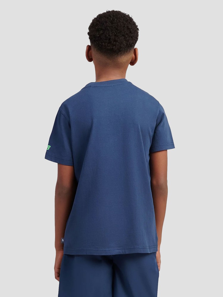 Футболка New Balance Fitness Centre Illustrated Graphic Kids T-Shirt, nb navy — фото 2