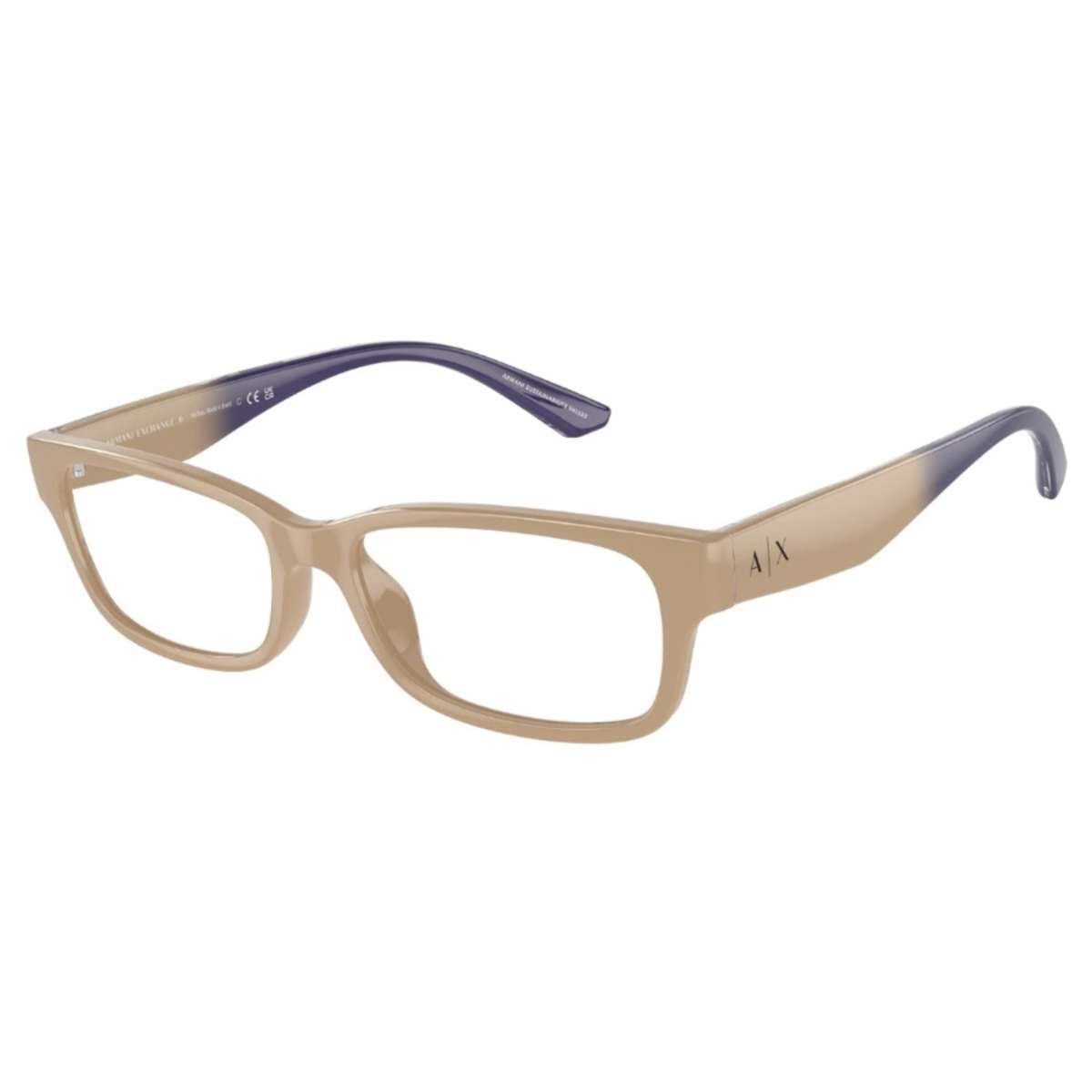 

Armani Exchange женские 54 мм блестящие очки Tundra Opticals, цвет shiny tundra