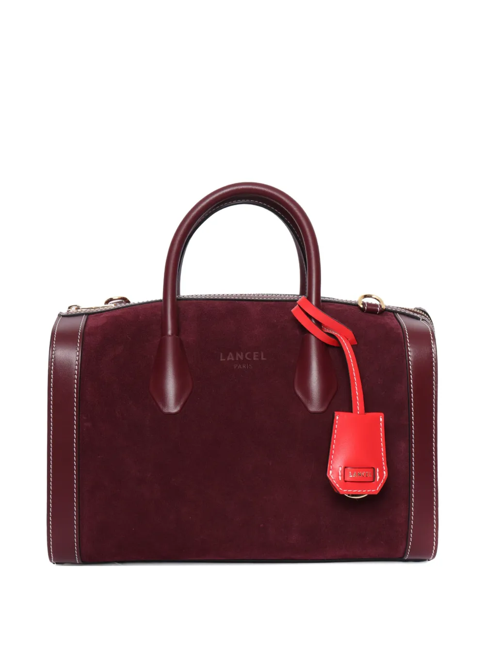 

Сумка-тоут с подвеской-ярлыком Lancel, красный