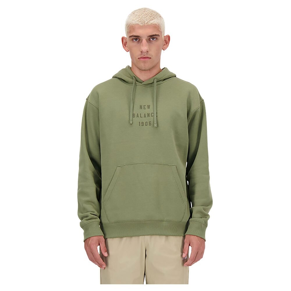 

Худи New Balance Iconic Collegiate Graphic, зеленый