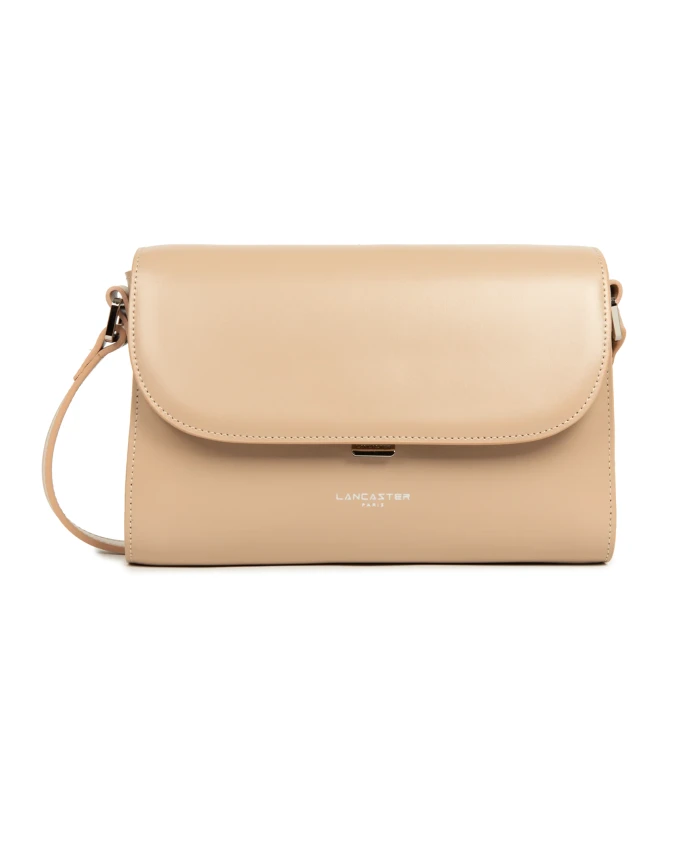 

Сумка через плечо с металлической застежкой Lancaster, бежевый