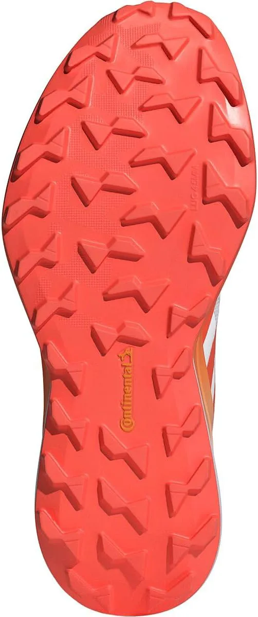 Мужские трейловые кроссовки Adidas Terrex Agravic 3, белый/оранжевый/серый — фото 2