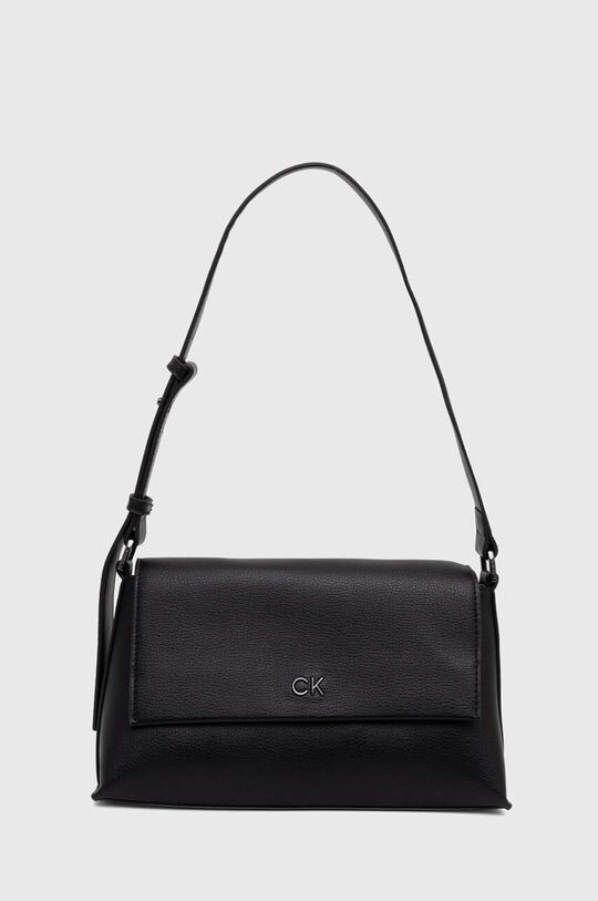 

Сумка на плечо Calvin Klein из экокожи с монограммой, черный